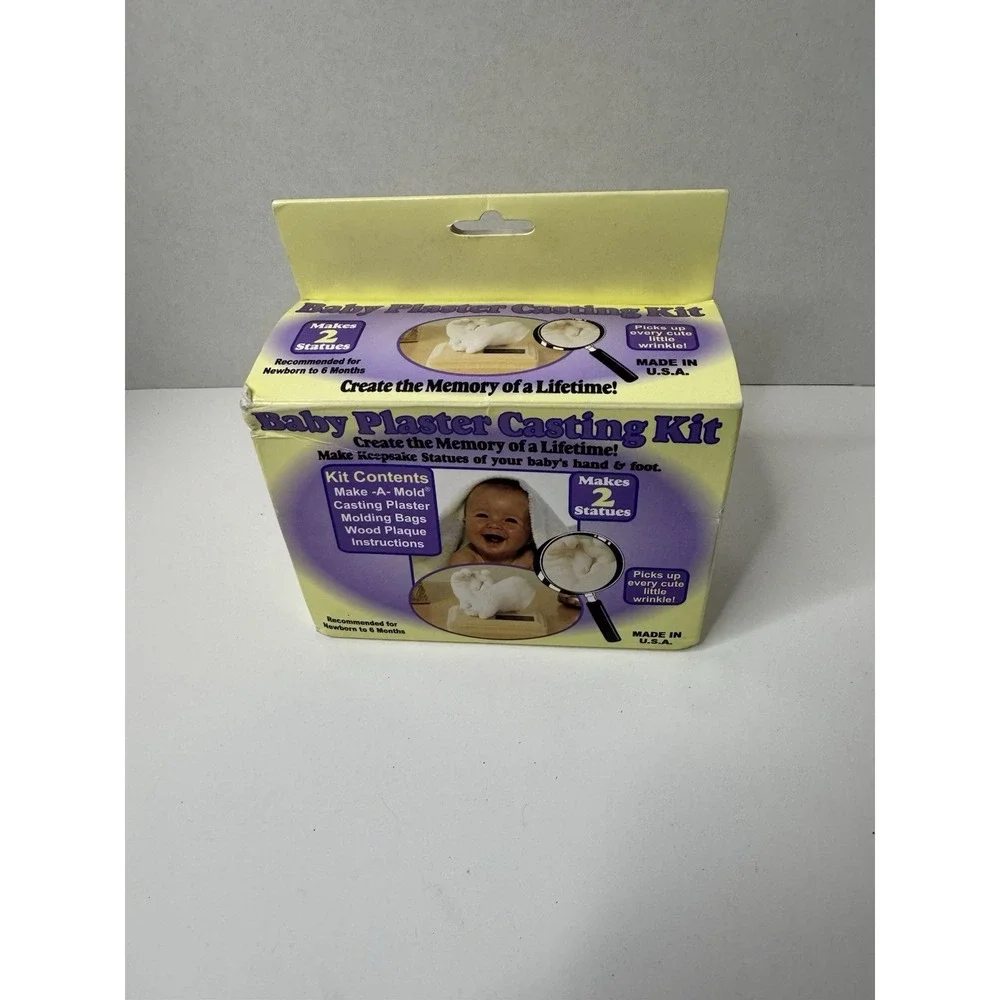 Baby Keepsake Plaster Casting Kit - Foot or Hand Molding Kit Makes 2